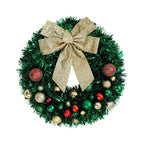 Christmas Wreath with Ornaments and Sparkling Bow – Festive Door Decor 7
