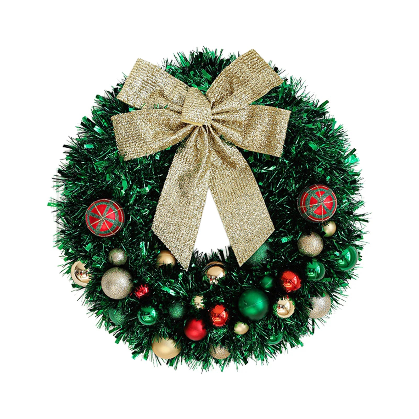 Christmas Wreath with Ornaments and Sparkling Bow – Festive Door Decor 7