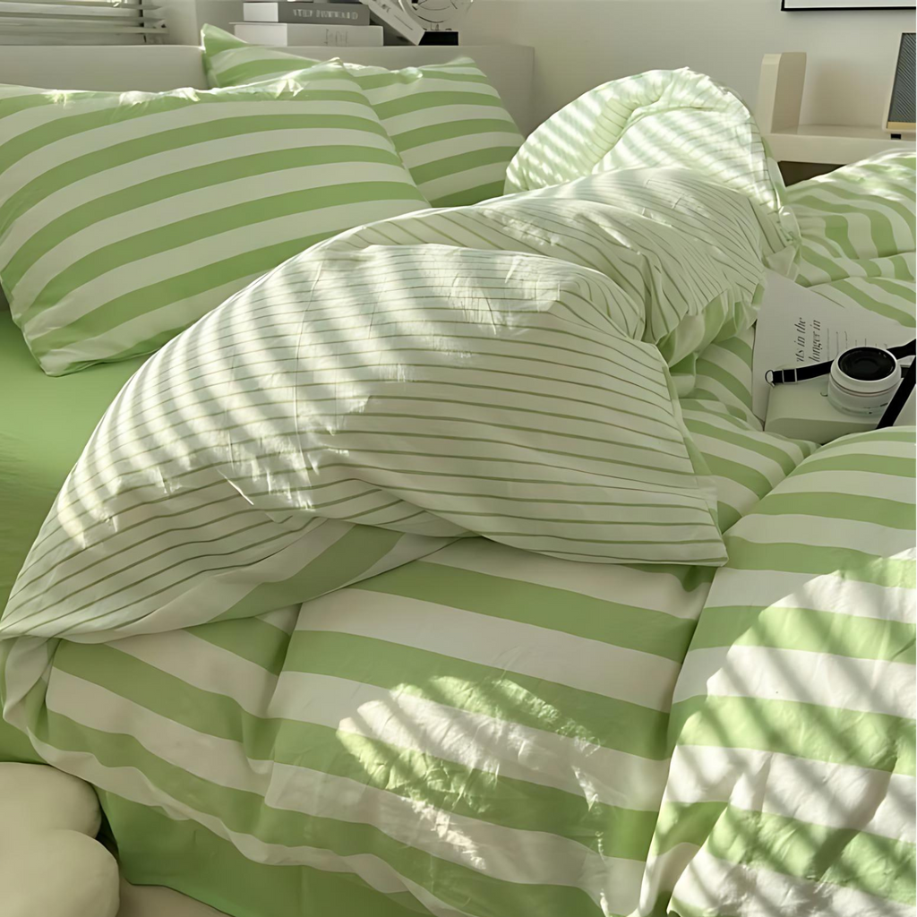 Classic Striped Bedding Set – Elegant Duvet Covers for All Bed Sizes 5