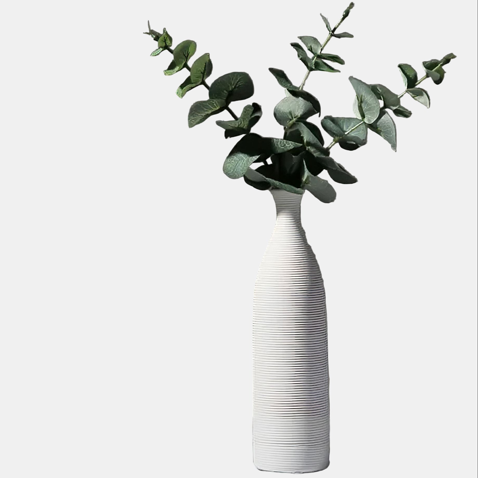 Clear Glass Tall Vase – Contemporary Decorative Flower Vase for Home 3