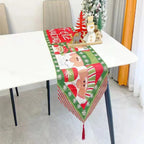 Colorful Christmas Table Runner – Festive Polyester-Cotton Holiday Decor 3