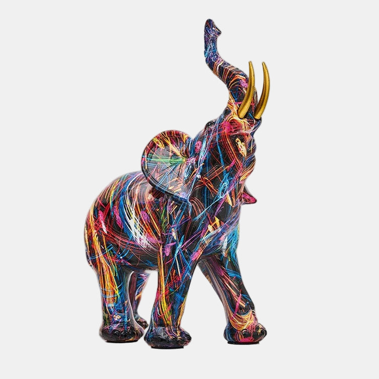 Colorful Elephant Statue – Unique Nordic Animal Decor for Home Accent 6