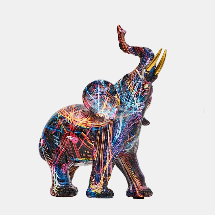 Colorful Elephant Statue – Unique Nordic Animal Decor for Home Accent 4