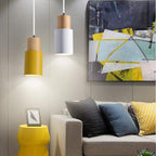Colorful Macaron Pendant Light – Modern Cylinder Kitchen Lighting Fixture 10