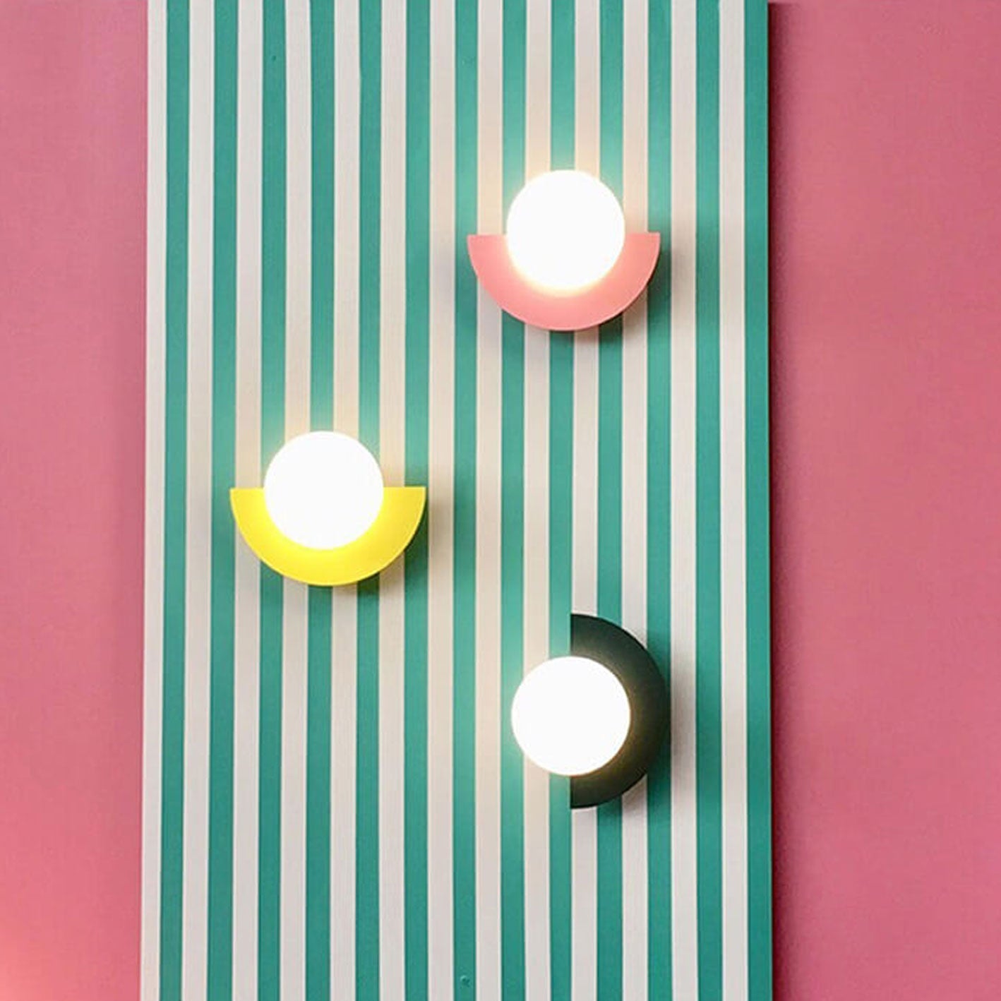 Colorful Modern Wall Sconce – Minimalist Glass Wall Lighting for Living Room 1