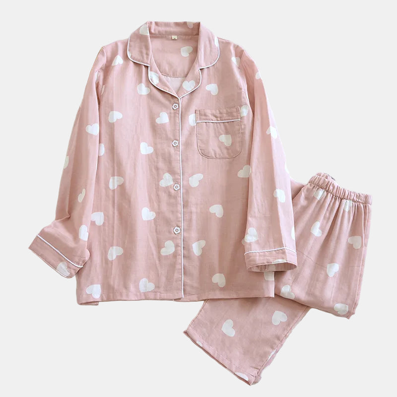 Comfortable Cotton Pyjama Set for Women – Stylish Sleepwear and Lounging 0