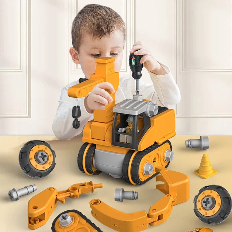 Construction Vehicle Playset for Kids – Build & Learn Engineering Toy-Vehicle Playset-Unique Casa-Unique Casa