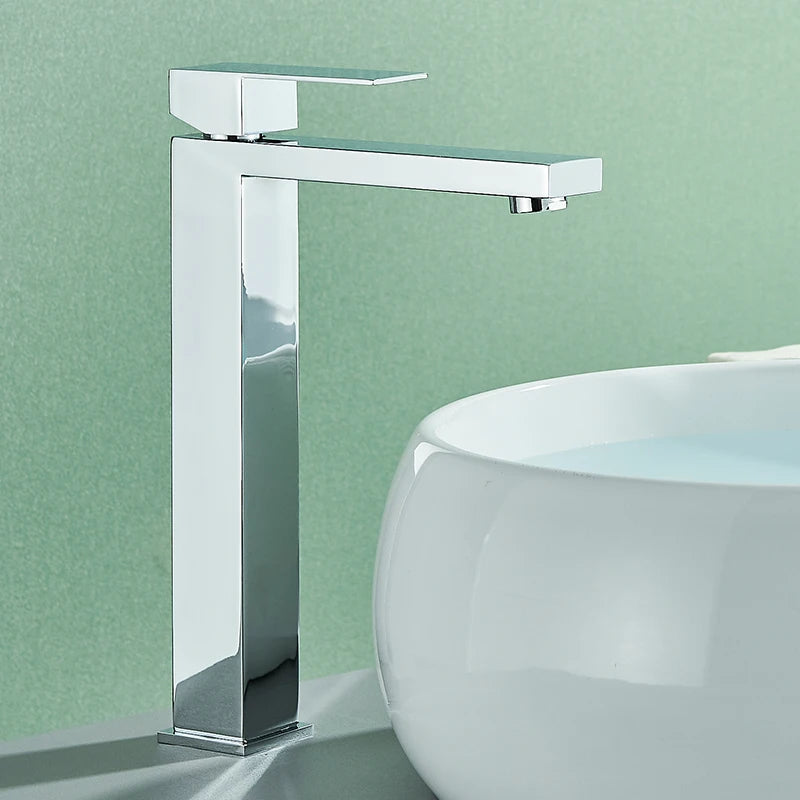 Contemporary Bathroom Faucet with Single Handle – Sleek Sink Tap Design 6