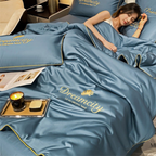 Cooling Blanket with Ice Silk Fabric - Breathable Summer Sleep Solution 0