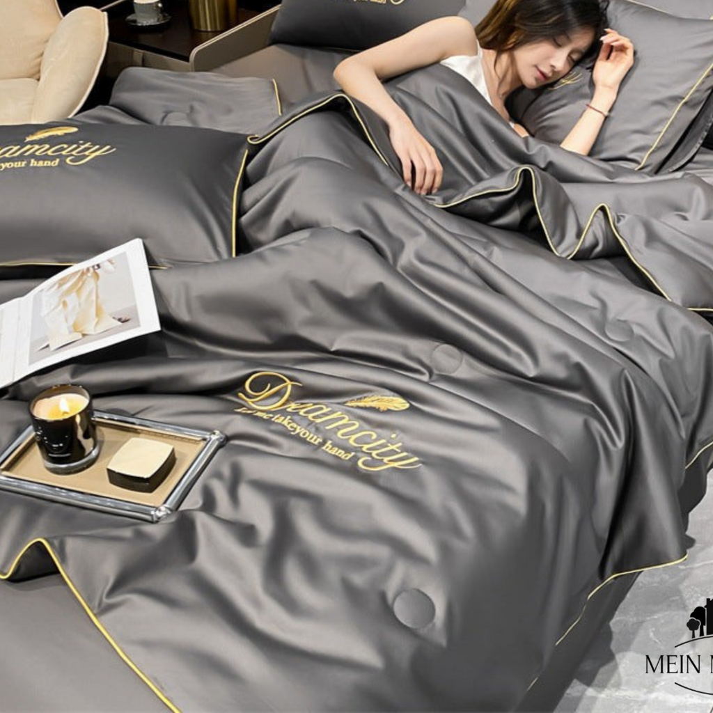 Cooling Blanket with Ice Silk Fabric - Breathable Summer Sleep Solution 9