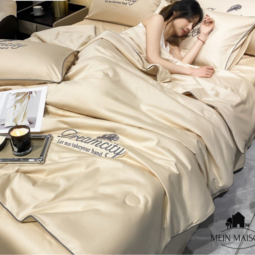 Cooling Blanket with Ice Silk Fabric - Breathable Summer Sleep Solution 6