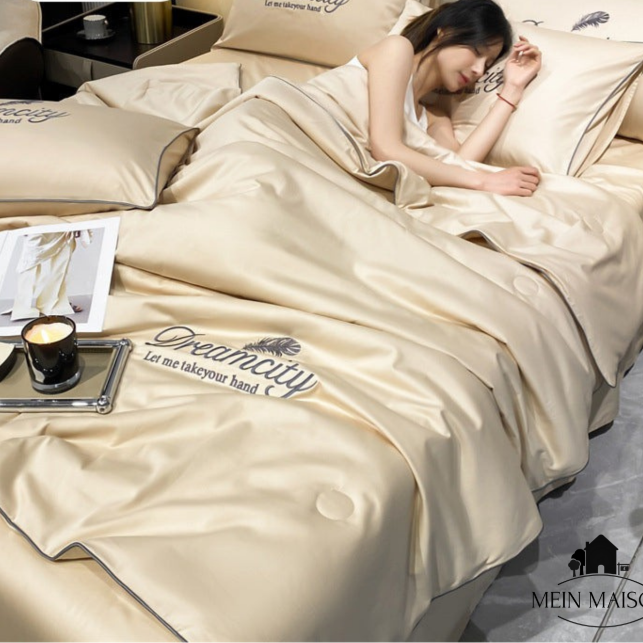 Cooling Blanket with Ice Silk Fabric - Breathable Summer Sleep Solution 6