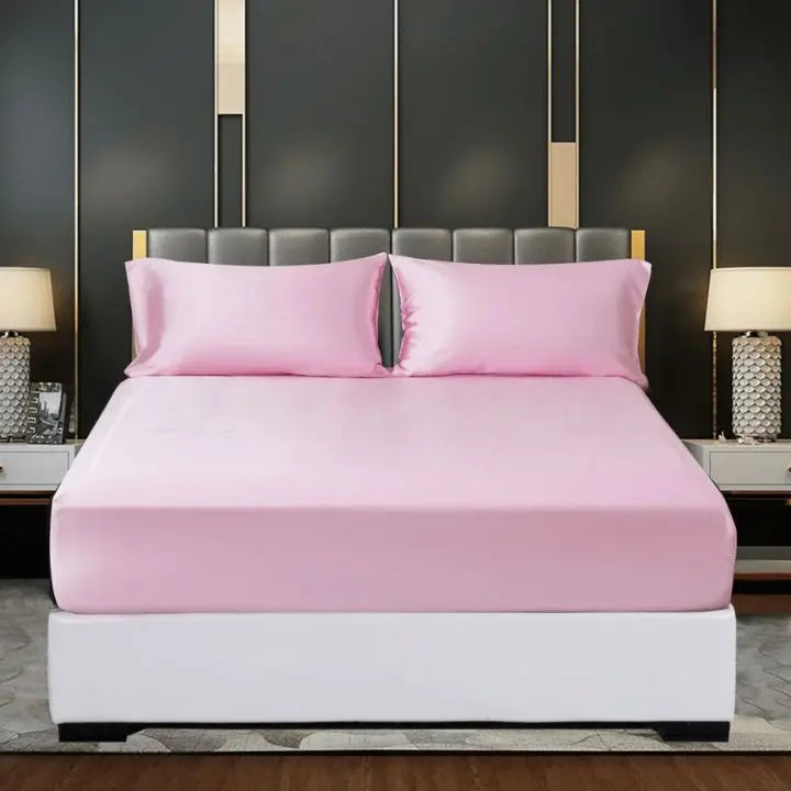 Cooling Ice-Silk Bed Set – Breathable Wrinkle-Free Bedding for Hot Sleepers-Bed Sheet Set-Unique Casa-Unique Casa