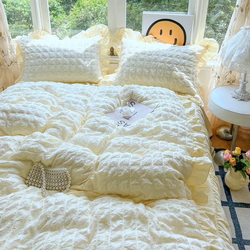 Coquette Princess Bedding Set – Charming and Elegant Comfort for a Royal Bedroom Look-Bedding Set-Unique Casa-Unique Casa