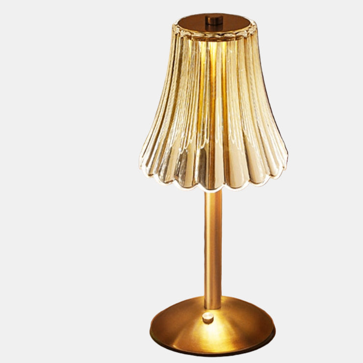 Cordless Touch-Controlled Bedside Table Lamp – Crystal Shade for Bedroom 0