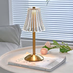 Cordless Touch-Controlled Bedside Table Lamp – Crystal Shade for Bedroom 2