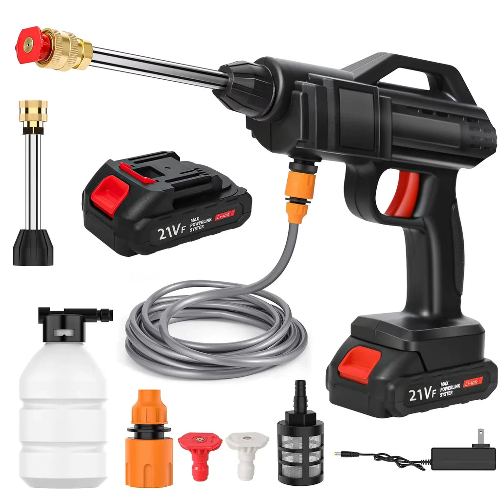 Cordless High-Pressure Washer – Portable Rechargeable Power Cleaner for Cars and Outdoor Surfaces-Pressure Washer-Unique Casa-D-Unique Casa