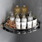 Corner Shower Caddy - Modern Aluminum Bathroom Storage Organizer for Essentials 3