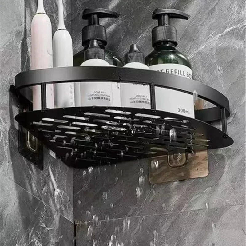 Corner Shower Caddy - Modern Aluminum Bathroom Storage Organizer for Essentials 4