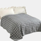 Cotton Throw Blanket with Geometric Design – Stylish All-Season Accent 4