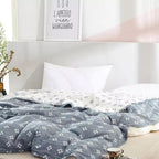 Cotton Throw Blanket with Geometric Design – Stylish All-Season Accent 5