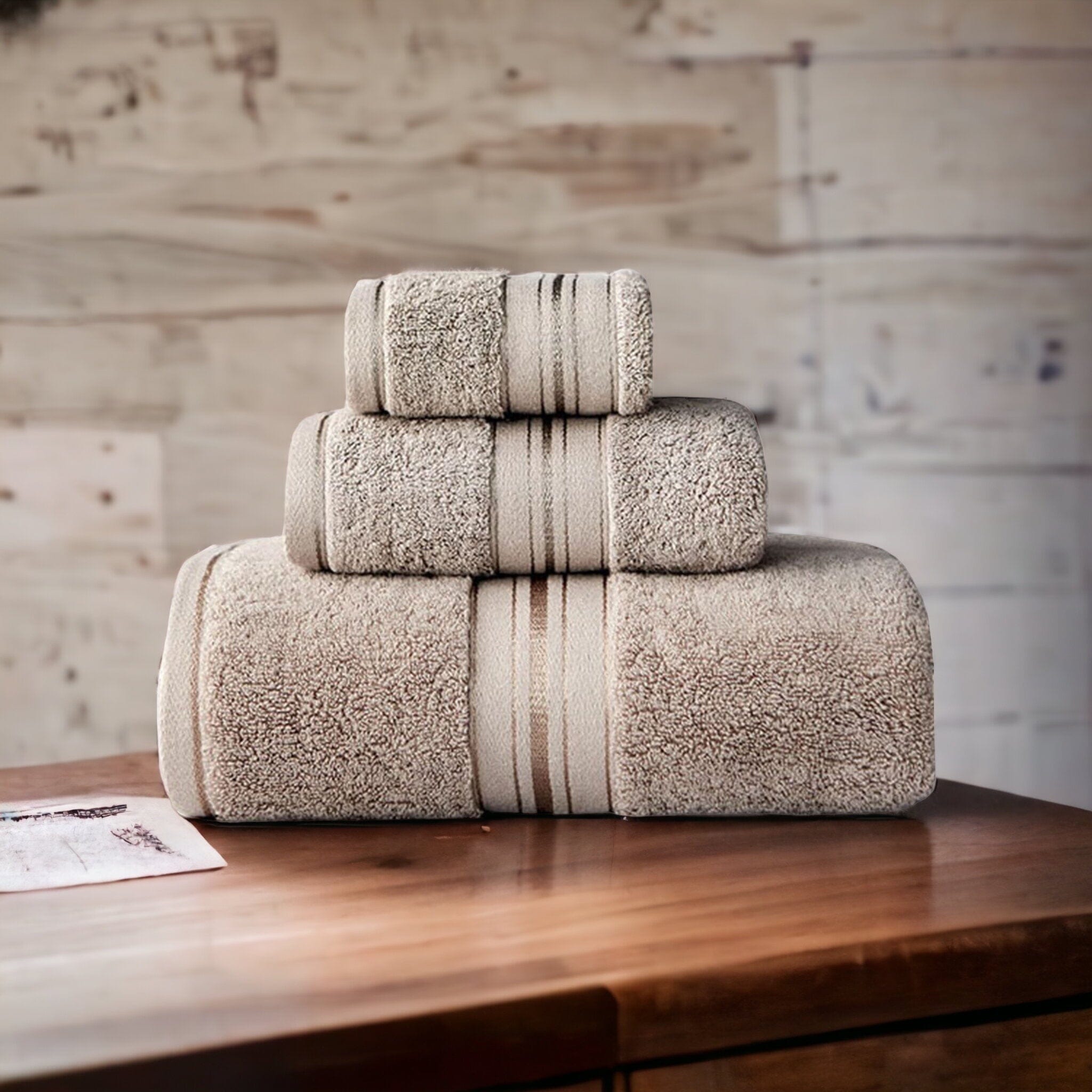 Egyptian Cotton Towel Set – Ultra-Soft Absorbent Bath Towels for Bathroom 1