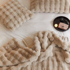 Cozy Faux Fur Throw Blanket – Soft Plush Blanket for Living Room Comfort 0