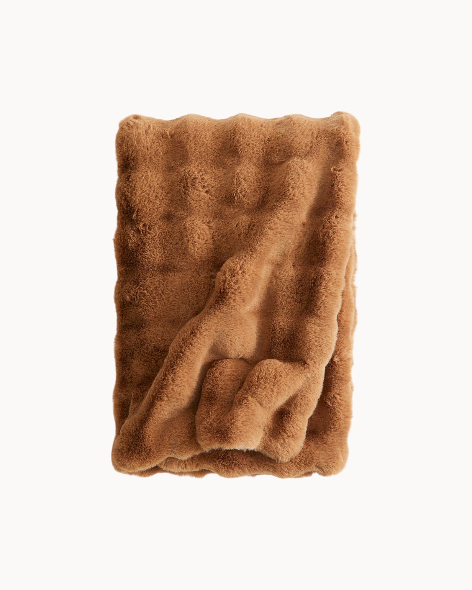 Cozy Fleece Plaid Blanket 110x150 cm – Soft & Sustainable Comfort-Blanket-Brown-Unique Casa