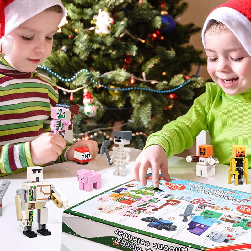Creative Build Advent Calendar – 24-Day Christmas Countdown with 29 Fun Figures-toys & gifts-Unique Casa-Unique Casa
