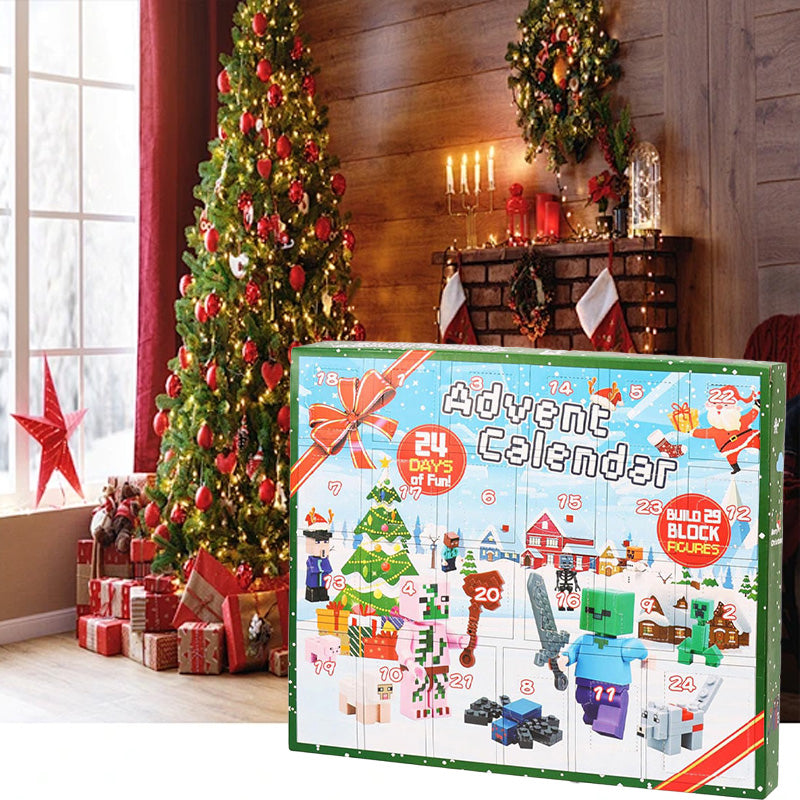 Creative Build Advent Calendar – 24-Day Christmas Countdown with 29 Fun Figures-toys & gifts-Unique Casa-Unique Casa