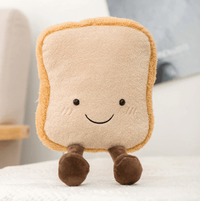 Cute Plush Cuddle Toy for Kids and Adults – Soft Adorable Stuffed Animal-Plush Cuddle Toy-Unique Casa-Bread (16X9cm)-Unique Casa