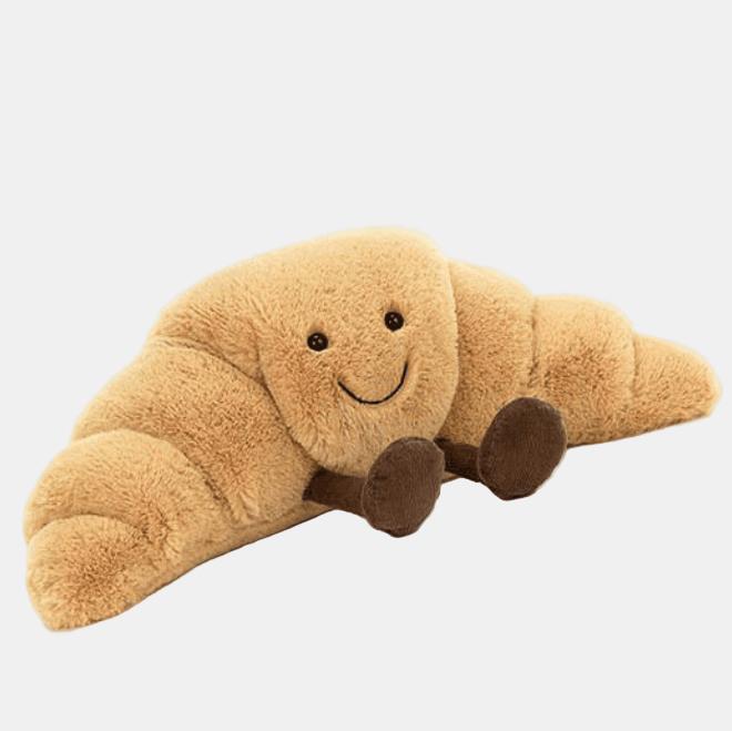 Cute Plush Cuddle Toy for Kids and Adults – Soft Adorable Stuffed Animal-Plush Cuddle Toy-Unique Casa-Croissant (15x30cm)-Unique Casa