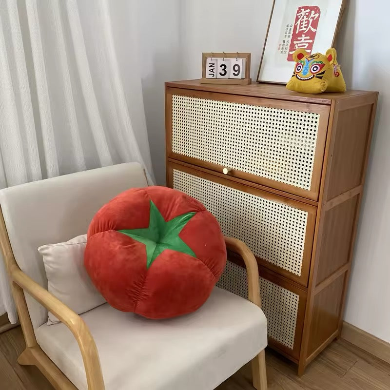 Tomato Cushion Pillow – Fun and Vibrant Decorative Accent for Your Home-Pillow-Unique Casa-Unique Casa