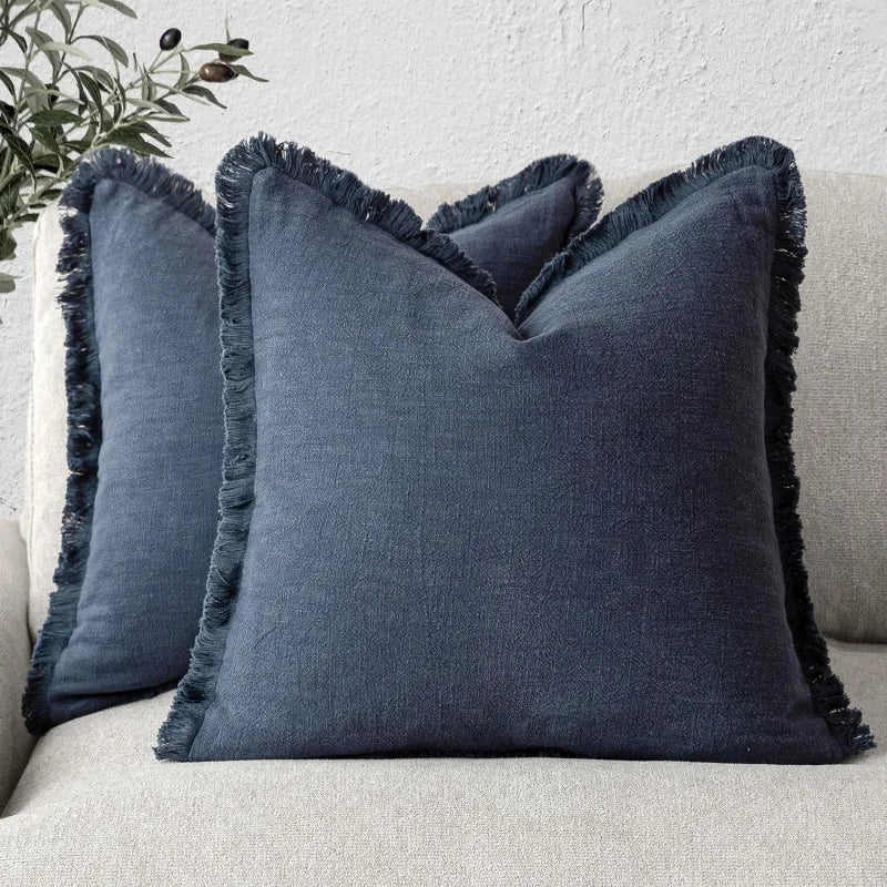 Decorative Nordic Frill Cushion Covers for Elegant Living Spaces-Cushions-Unique Casa-Blue-45*45cm-Unique Casa
