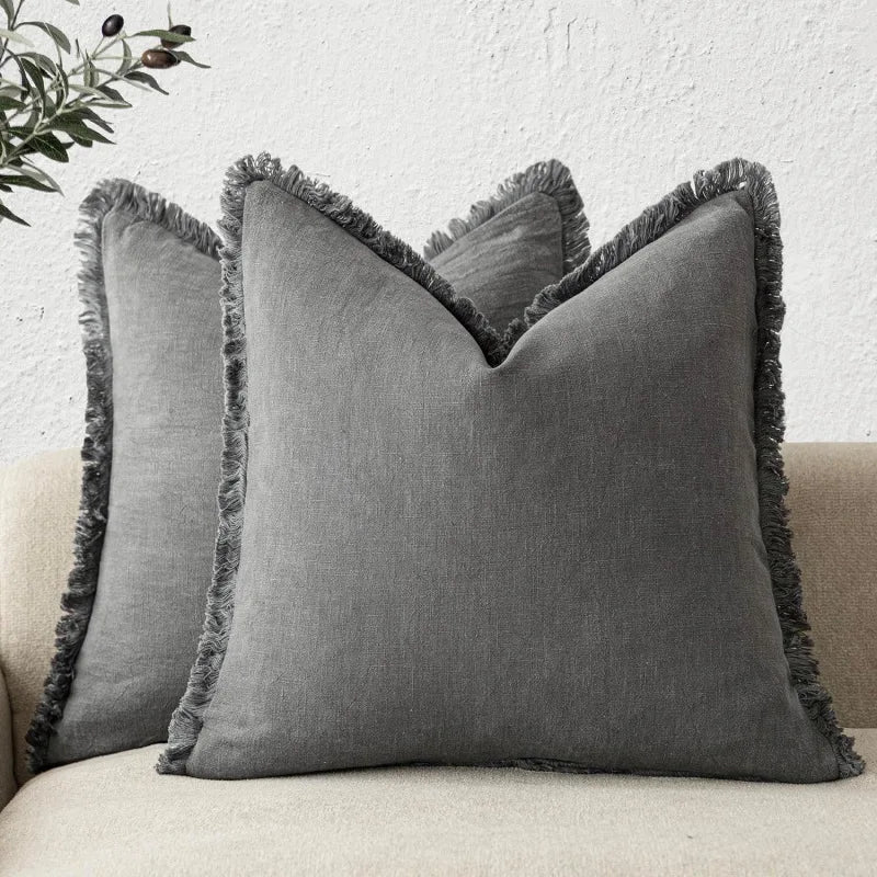 Decorative Nordic Frill Cushion Covers for Elegant Living Spaces-Cushions-Unique Casa-Gray-45*45cm-Unique Casa