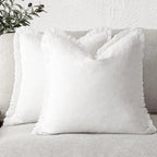 Decorative Nordic Frill Cushion Covers for Elegant Living Spaces-Cushions-Unique Casa-White-45*45cm-Unique Casa