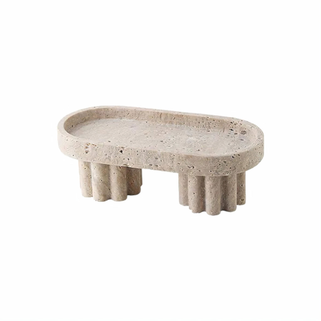 Decorative Tray in Elegant Travertine – Stylish Organizer for Home Decor 6