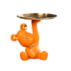 Decorative Tray with Bear Sculpture – Unique Centerpiece for Home Decor 3