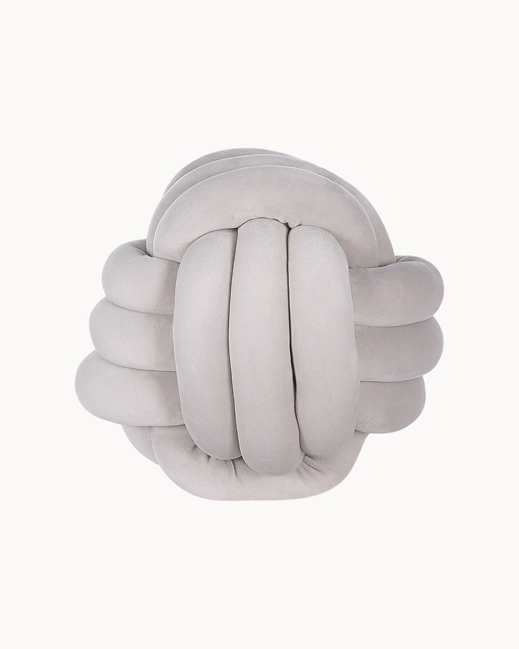 Decorative Velvet Knot Cushion – 20/30 cm in Mint Green, Light Grey & Black-Cushion-Unique Casa