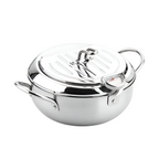 Deep Fryer Pot with Thermometer – Easy Home Cooking for Perfect Crispy Food-Fryer Pot-Unique Casa-Medium-Unique Casa