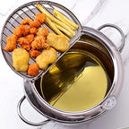 Deep Fryer Pot with Thermometer – Easy Home Cooking for Perfect Crispy Food-Fryer Pot-Unique Casa-Unique Casa