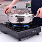 Deep Fryer Pot with Thermometer – Easy Home Cooking for Perfect Crispy Food-Fryer Pot-Unique Casa-Unique Casa