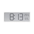 Digital LED Wall Clock with Temperature and Humidity Display-alarm clock-Unique Casa-White-Unique Casa