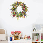 Door Flower Wreath Handcrafted Seasonal Decoration-Flowers-Unique Casa-Unique Casa