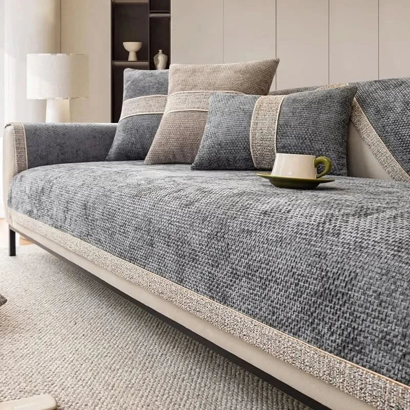 High-Quality Linen Sofa Cover – Breathable and Durable Protection for Stylish Furniture-Sofa Cover-Unique Casa-Dark Grey-70 x 70 cm-Unique Casa