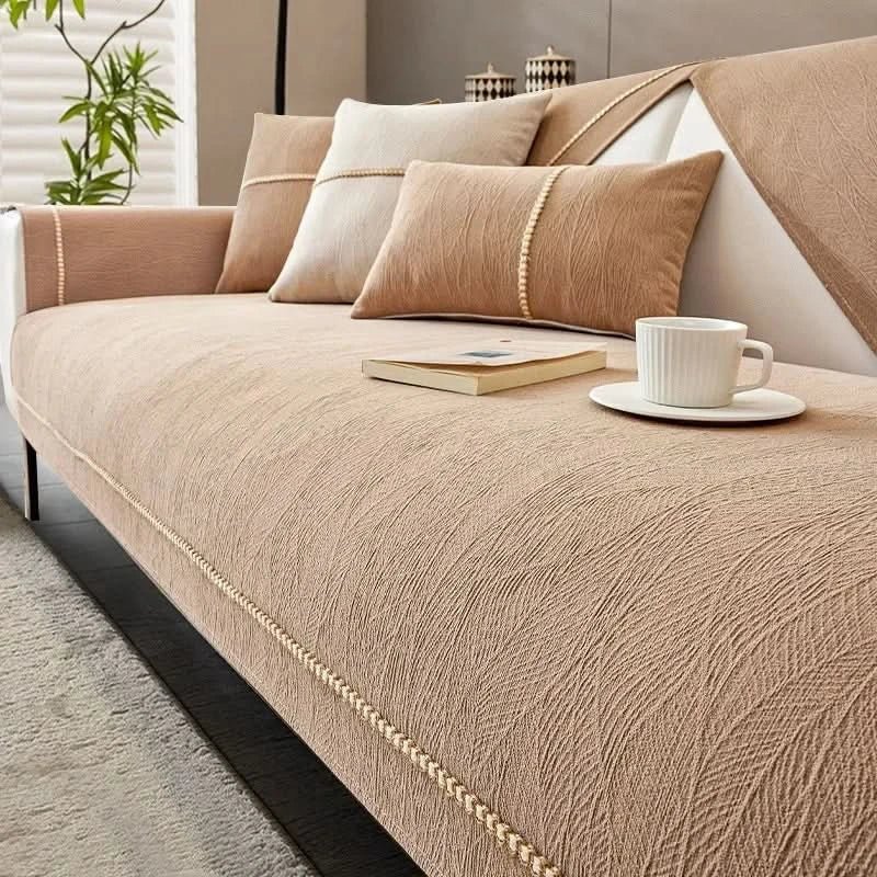 High-Quality Linen Sofa Cover – Breathable and Durable Protection for Stylish Furniture-Sofa Cover-Unique Casa-Light Brown-70 x 70 cm-Unique Casa