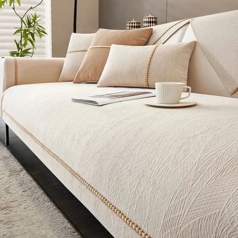 High-Quality Linen Sofa Cover – Breathable and Durable Protection for Stylish Furniture-Sofa Cover-Unique Casa-Ivory-70 x 70 cm-Unique Casa