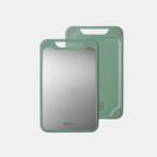 Dual-Sided Chopping Board with Garlic Grinder – Versatile Kitchen Tool-Kitchen Tools & Gadgets-Unique Casa-Green-35x22cm-Unique Casa