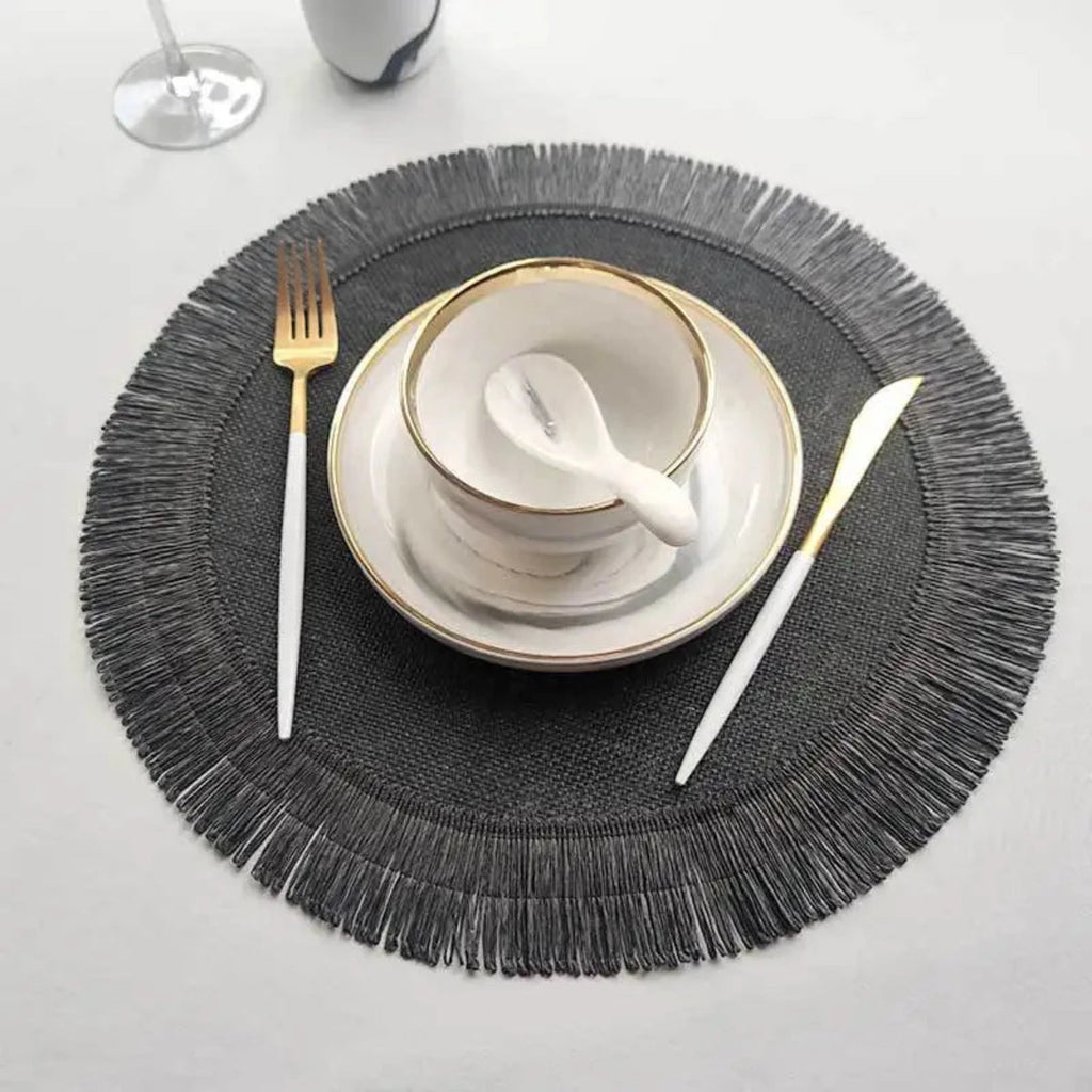 Eco-Friendly Round Placemat – Durable Heat-Resistant Table Protector 6