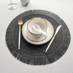 Eco-Friendly Round Placemat – Durable Heat-Resistant Table Protector 6